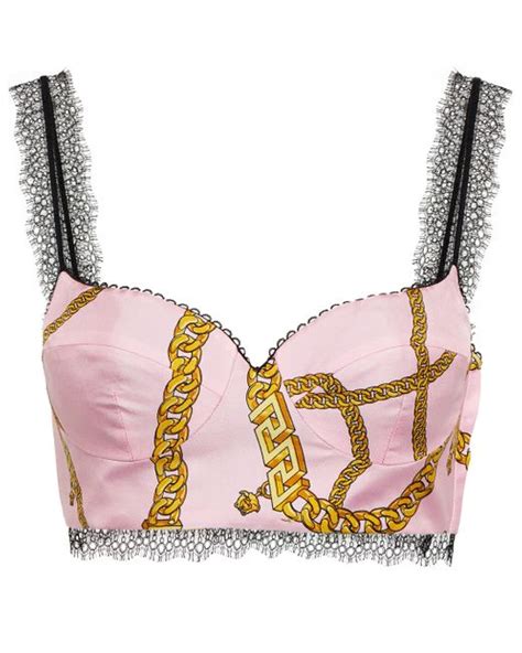 versace silk bralette|versace thongs.